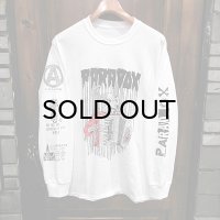 {PARADOX} "Accordion" L/S T-SHIRTS / WHITE / (L)