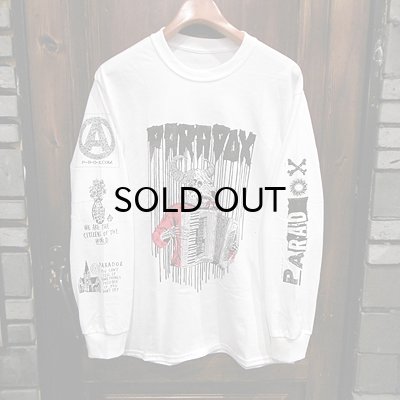 画像1: {PARADOX} "Accordion" L/S T-SHIRTS / WHITE / (L)