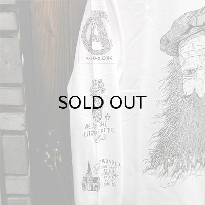 画像2: {PARADOX} Front ver. "Beard" L/S T-SHIRTS / WHITE / (M-L)