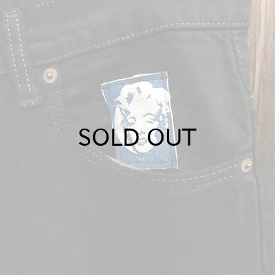 画像3: "USED" {NO MAD NUMSKULL} Remake DENIM PANTS / BLACK / 33inch