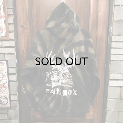 画像1: {PARADOX} "Skull Soldier" DYE ZIP Hoodie / L