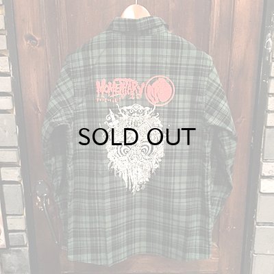 画像10: {MOMENTARY PSYCHO ART} "Eternal Forest" CHECK NEL SHIRT / (M)