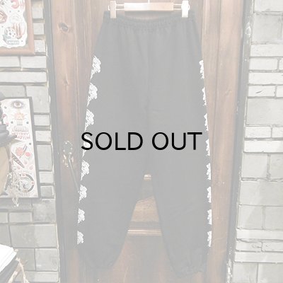 画像1: {NO MAD NUMSKULL} "HAND PLANT" SWEAT PANTS / BLACK