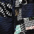 画像3: {NO MAD NUMSKULL} ORIGINAL PATTERN SHORT PANTS / LOGO2&PATCHWORK / BLACK×BLUE / (L) (3)