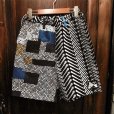 画像1: {NO MAD NUMSKULL} ORIGINAL PATTERN SHORT PANTS / BONE&PATCHWORK / BLACK×WHITE / (M) (1)