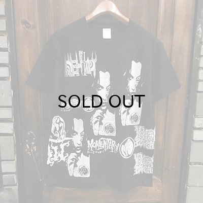 画像1: {MOMENTARY PSYCHO ART} "BLACKWHITE" MULTI S/S T-SHIRTS / BLACK / (M)