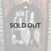 {MOMENTARY PSYCHO ART} "BLACKWHITE" MULTI S/S T-SHIRTS / BLACK / (L)