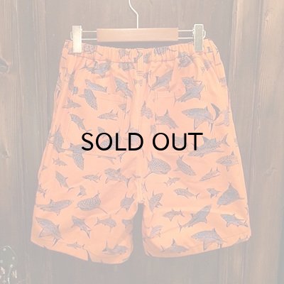 画像3: {PARADOX × NO MAD NUMSKULL} ORIGINAL PATTERN SHORT PANTS / "SHARK" / ORANGE×BLUE