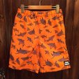 画像1: {PARADOX × NO MAD NUMSKULL} ORIGINAL PATTERN SHORT PANTS / "SHARK" / ORANGE×BLUE (1)