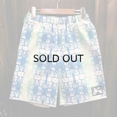 画像1: {NO MAD NUMSKULL} ORIGINAL PATTERN SHORT PANTS / "FRANKEN" / 生成り×グラデ / (M)