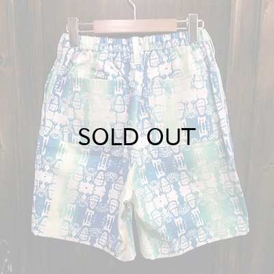 画像2: {NO MAD NUMSKULL} ORIGINAL PATTERN SHORT PANTS / "FRANKEN" / 生成り×グラデ / (M)