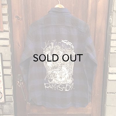 画像11: {MOMENTARY PSYCHO ART} "RAFFISH DOG" CHECK NEL SHIRT