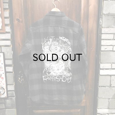 画像3: {MOMENTARY PSYCHO ART} "RAFFISH DOG" CHECK NEL SHIRT