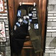 画像2: {NO MAD NUMSKULL} ORIGINAL PATTERN LONG PANTS / "WAPPEN" / BLACK×OLIVE / (M) (2)