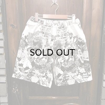 画像1: {NO MAD NUMSKULL} ORIGINAL PATTERN SHORT PANTS / "IMAGE" / L