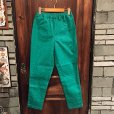 画像1: {NO MAD NUMSKULL} ORIGINAL PATTERN LONG PANTS / "GAZE" / GREEN / (S) (1)