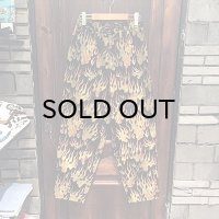 {NO MAD NUMSKULL} ORIGINAL PATTERN LONG PANTS / "FIRE" / BLACK×YELLOW