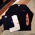 画像1: {SNOID} "DRAG FLAMES" L/S T-shirts (1)