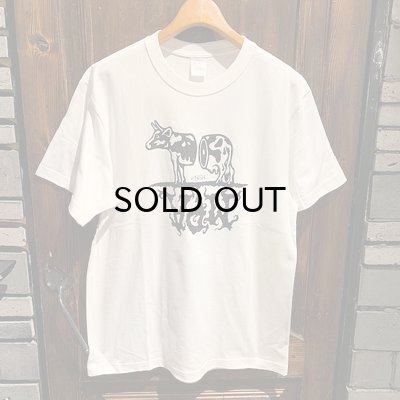 画像2: {MOMENTARY PSYCHO ART} "COW LOGO" S/S T-SHIRTS / WHITE