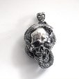 画像5: ※受注商品※ {GRYPHON} Gimmick ring & pendant Skull Rolled Snake (5)