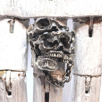 画像1: ※受注商品※ {GRYPHON} Apartment Skull Ring