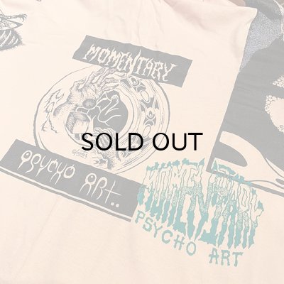 画像4: {MOMENTARY PSYCHO ART} "Cemetery" MULTI PRINT L/S T-SHIRTS (PINK)