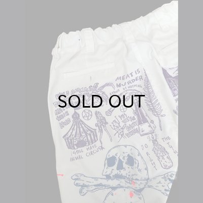 画像3: {HIROTTON × BOWL Cotton Wear} "HAND PAINT" BASIC CHINOS / Lsize / 03