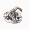 画像3: ※受注商品※ {GRYPHON} Skull&Snake RING"Eternity"