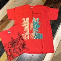 {岡本一生} MULTI S/S T-SHIRTS / RED