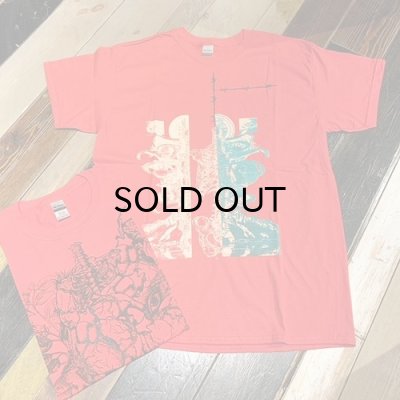画像1: {岡本一生} MULTI S/S T-SHIRTS / RED