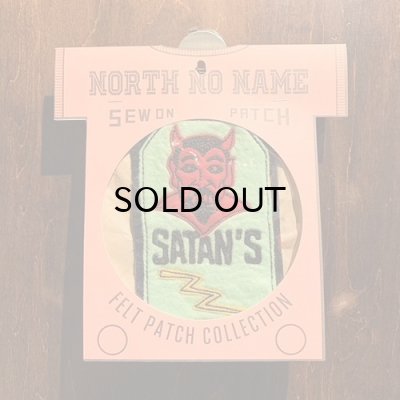 画像1: {NORTH NO NAME} FELT PATCH / M / "SATAN'S"