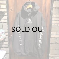 {SKULL SKATES}  LOGO HOODIE(BLACK×WHITE)