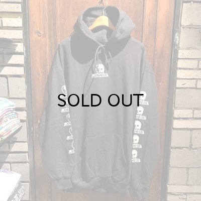 画像1: {SKULL SKATES}  LOGO HOODIE(BLACK×WHITE)