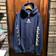 画像1: {SKULL SKATES}  MOONSET HOODIE(NAVY×WHITE) (1)