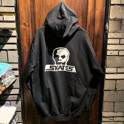 画像2: {SKULL SKATES}  LOGO HOODIE(BLACK×WHITE)