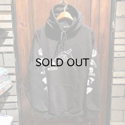 画像1: {SKULL SKATES}  SUSHI HOODIE(BLACK×WHITE)