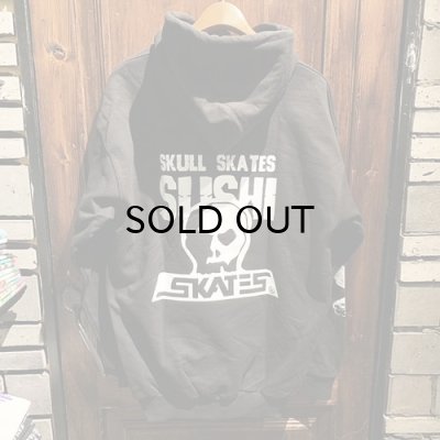 画像2: {SKULL SKATES}  SUSHI HOODIE(BLACK×WHITE)