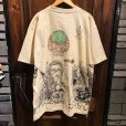 画像2: {MOMENTARY PSYCHO ART} "RAFFISH DOG" MULTI PRINT S/S T-SHIRTS(NATURAL) (2)