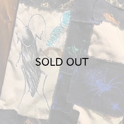 画像4: {NO MAD NUMSKULL} ORIGINAL PATTERN SHORT PANTS / "HATE PATCHWORK" / XL / 02