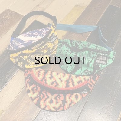 画像1: {NO MAD NUMSKULL} ORIGINAL PATTERN WAIST POUCH / (DOT FIRE,PSYCHO)