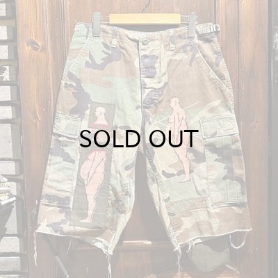 画像1: {伊藤慧} "ら" USED CAMO CARGO SHORTS