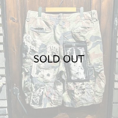 画像2: {岡本一生} "ら" USED CAMO CARGO SHORTS