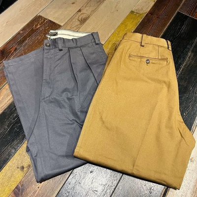 画像1: {NORTH NO NAME} TWO TUCK TROUSERS