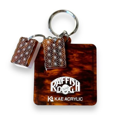 画像3: {KAE Acrylic} "ら" 麻雀牌 KEY HOLDER