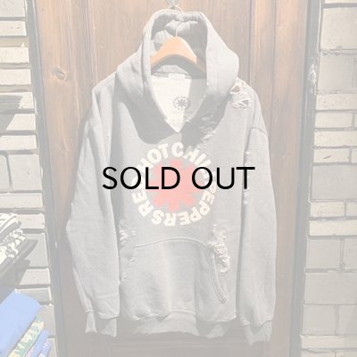 画像1: {THRIFTY LOOK} "WORN-OUT" BAND HOODIE / Classic Asterisk