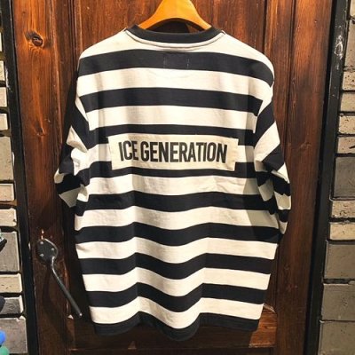 画像2: {POP EYES} PRISONER BORDER EASY TEE SHIRT LS