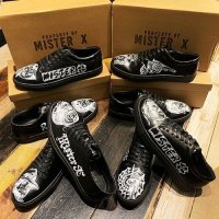 {MISTER-X} PRISONER SHOES(HAND PAINTver.) / BLACK