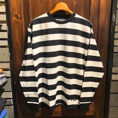 画像1: {POP EYES} PRISONER BORDER EASY TEE SHIRT LS