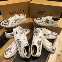 {MISTER-X} PRISONER SHOES(HAND PAINTver.) / WHITE