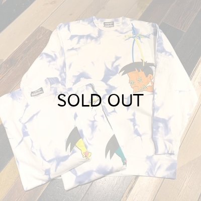 画像1: {NO MAD NUMSKULL} "SCHRANKEN" TIE DYE SWEAT (B)